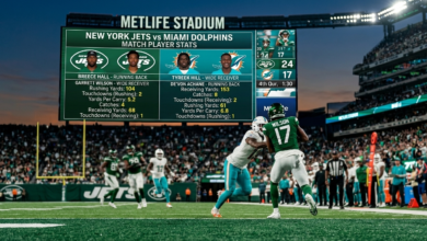 New York Jets vs Miami Dolphins Match Player Stats